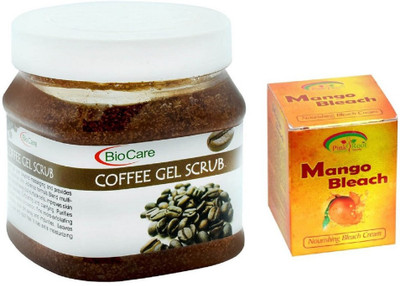 

Pink Root MANGO BLEACH 43G WITH COFFEE GEL SCRUB 500GM(Set of 2)