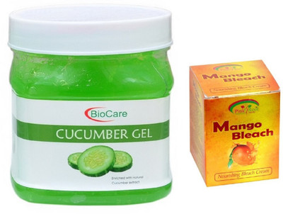 

Pink Root MANGO BLEACH 43G WITH CUCUMBER GEL 500GM(Set of 2)