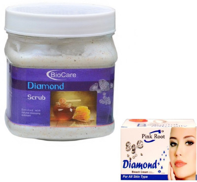 

Pink Root DIAMOND BLEACH 43G WITH DIAMOND SCRUB 500GM(Set of 2)