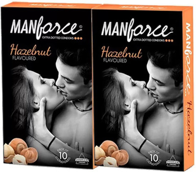 Manforce Hazelnut Condom (Set of 2, 20S) Condom(Set of 2, 20S)