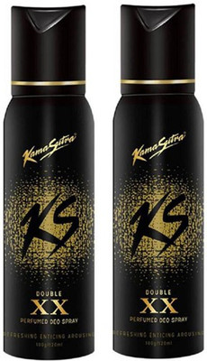

KamaSutra DoubleXX Body Spray - For Men(240 ml, Pack of 2)