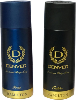 

Denver 1 PRIDE AND 1 CALIBER (PACK OF 2) Deodorant Spray - For Men(165 ml, Pack of 2)