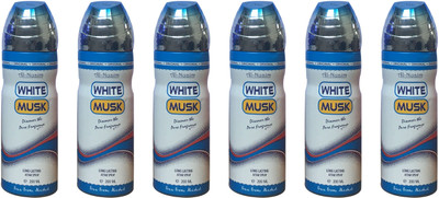 

Al Nuaim WHITE MUSK (PACK OF 6) Body Spray - For Men & Women(200 ml, Pack of 6)
