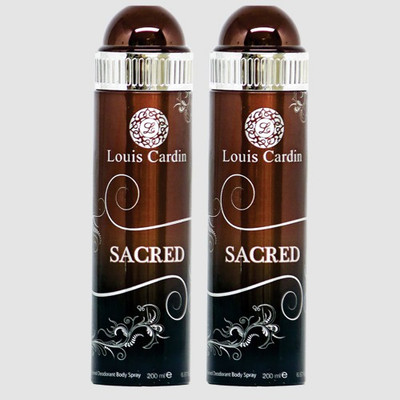

Louis Cardin Sacred Perfumed Deodorant Body Spray Combo 200 Ml Deodorant Spray - For Men & Women(200 ml, Pack of 2)