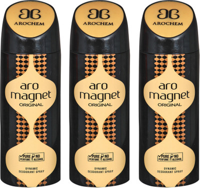 

AROCHEM aro magnet,aro magnet and aro magnet combo Body Spray - For Men & Women(300 ml, Pack of 3)