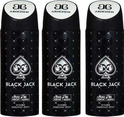 

AROCHEM black jack,black jack and black jack combo Body Spray - For Men & Women(300 ml, Pack of 3)