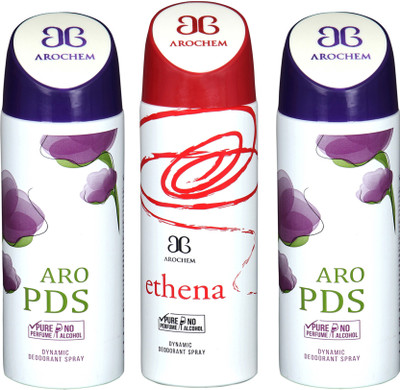 

AROCHEM aro pds,ethena and aro pds combo Body Spray - For Men & Women(300 ml, Pack of 3)