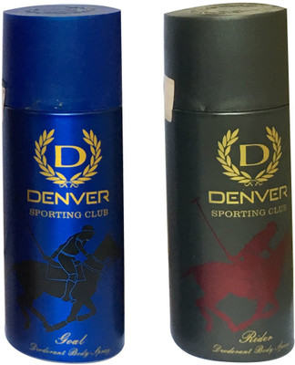 

Denver 1 GOAL AND 1 RIDER (PACK OF 2) Body Spray - For Men(165 ml, Pack of 2)