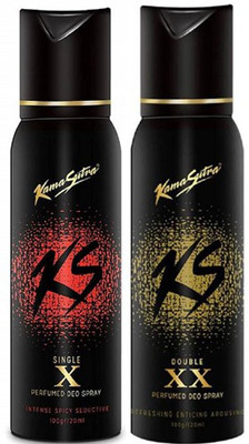 

KamaSutra SingleX DoubleXX Body Spray - For Men(240 ml, Pack of 2)