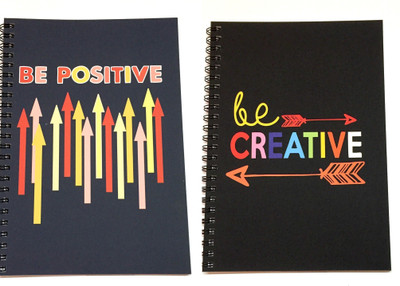 Macro Designer collection A5 Diary Unruled 100 Pages(Multicolor, Pack of 2)