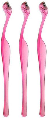 

Futurekart 3Pcs Facial Tool Eyebrow Lip Hair Remover Razor (Pink) Disposable Razor(Pack of 3)