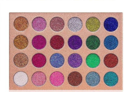 

Gabbar Â® 24 Colours Eyes Makeup Glitter Palette 1 ml(Multicolor)