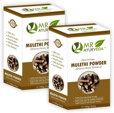 

MR Ayurveda Organic Mulethi Powder ( Licorice Powder ) - Combo Pack of 2(200 g)