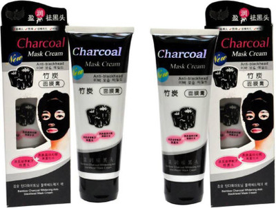 

Shopfleet CHARCOAL MASK HIGH QUALITY ANTI-BLACKHEAD OIL-CONTROL BAMBOO CHARCOAL MASK CREAM (Pack of 2)(260 g)