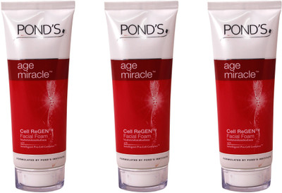 

Ponds Age Miracle Cell ReGen Foam Face Wash ( Pack of 3) Face Wash(100 g)