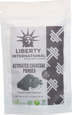 

LIBERTY INTERNATIONAL Natural Activated Coconut Shell Charcoal Powder, For Skin Treatment, Instant Teeth Whitening & Face Wash B41(114 g)