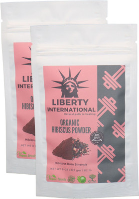 

LIBERTY INTERNATIONAL Organic Herbal Hibiscus Flower Powder For Hair Growth (2 X 227 Gm) B35(454 g)