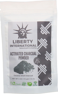 

LIBERTY INTERNATIONAL Natural Activated Coconut Shell Charcoal Powder, For Skin Treatment, Instant Teeth Whitening & Face Wash C73(114 g)