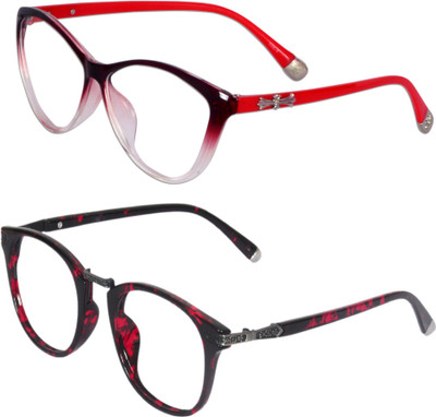 

lensport eyewear Full Rim Round, Cat-eyed Frame(52 mm