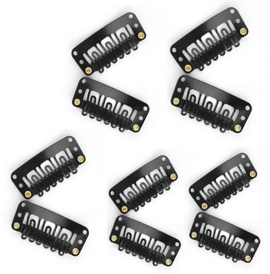 

Jampak™ 10 Extension Clip Great quality with branded produc Hair Clip(Black)