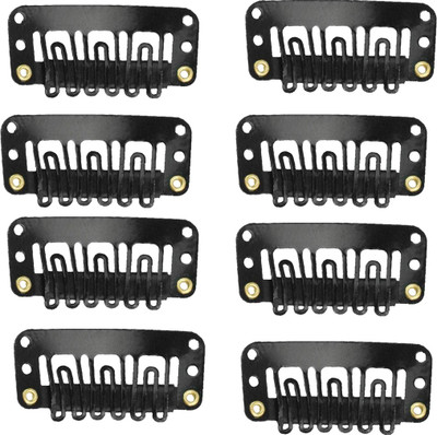 

Jampak™ Great quality with branded product of Hair Attachment Clips / hair patch / Hair System / Hair Wigs Clips For Men & Women Hair Clip (Black) Hair Clip(Black)