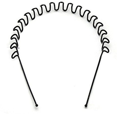 

GadinFashion Black Color Metal Wavy Zigzag Hair Bands Hair Band(Black)