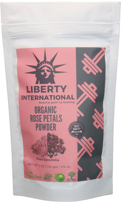 

LIBERTY INTERNATIONAL Organic Herbal Rose Petals Powder For Facial Mask Formulations & Skin Care C39(114 g)