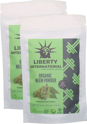 

LIBERTY INTERNATIONAL Organic Herbal Neem Powder For Anti-Dandruff Hair And Acne Face , Skin & Hair Care (2 X 227 Gm) C40(454 g)