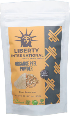 

LIBERTY INTERNATIONAL Organic Herbal Organic Orange Peel Powder For Skin Face Skin Whitening & Hair Conditioning C31(227 g)