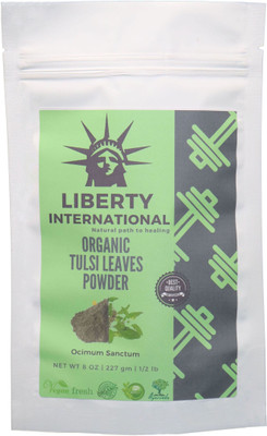 

LIBERTY INTERNATIONAL Organic Herbal Tulsi/Holy Basil Pure Leaves Powder For Healing & For Oily, Acne -Pimple Prone And Distressed Skin C48 Face Wash(227 g)
