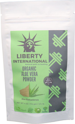 

LIBERTY INTERNATIONAL Organic Herbal Aloe Vera Powder For Smooth Hairs & Soft Skin . Skin & Hair Care C42(114 g)
