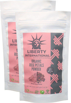 

LIBERTY INTERNATIONAL Organic Herbal Rose Petals Powder For Facial Mask Formulations & Skin Care (2 X 227 Gm) C36(454 g)