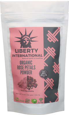 

LIBERTY INTERNATIONAL Organic Herbal Rose Petals Powder For Facial Mask Formulations & Skin Care C31(114 g)