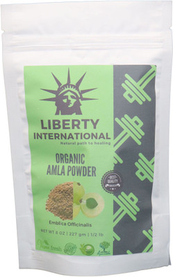 

LIBERTY INTERNATIONAL Organic Herbal Amla Powder For Hair Growth, Face, Skin & Hair Care C34(227 g)
