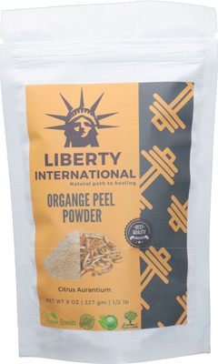 

LIBERTY INTERNATIONAL Organic Herbal Organic Orange Peel Powder For Skin Face Skin Whitening & Hair Conditioning C39(227 g)