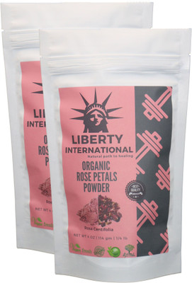 

LIBERTY INTERNATIONAL Organic Herbal Rose Petals Powder For Facial Mask Formulations & Skin Care (2 X 114 Gm ) C56(228 g)