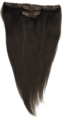 

HAIRS EXTENSION.COM clip in hair extensions (50 Grams) natural color real human hair 3 Clip Sets with 6 clips Hair Extension