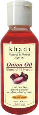 

Khadi Natural & Herbal Onion Ayurvedic Hair Growth Oil That Controls Hair Loss With Best Pure Organic Premium Hair Oil(100 ml)