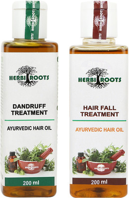 

HerbiRoots Dandruff and Hair Fall Treatment Hair Oil(400 ml)