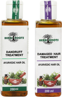 

HerbiRoots Dandruff and Regrowth Treatment Hair Oil(400 ml)