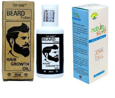 nature sure jonk tail oil with top king beard oil Hair Oil(110 ml)