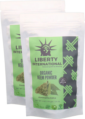 

LIBERTY INTERNATIONAL Organic Herbal Neem Powder For Anti-Dandruff Hair And Acne Face , Skin & Hair Care (2 X 114 Gm ) C35(228 g)