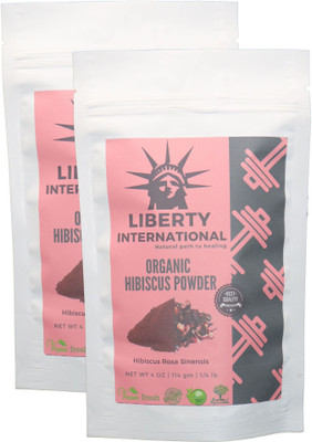 

LIBERTY INTERNATIONAL Organic Herbal Hibiscus Flower Powder For Hair Growth (2 X 114 Gm ) C57(228 g)
