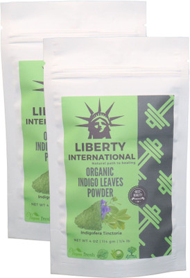

LIBERTY INTERNATIONAL Organic Herbal Indigo Powder Hair Color & Beard Dye (2 X 114 Gm ) NT52 Hair Color(Organic Herbal Indigo Powder Hair Color & Beard Dye (2 X 114 Gm ) C65)