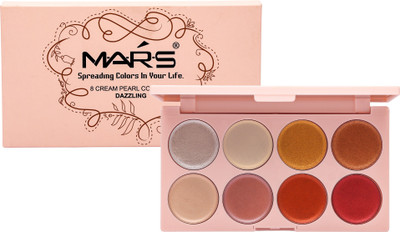 

Mars 8 IN 1 3D Highlighter Cream Palette Makeup highlighter Concealer Brighten Highlighting Makeup Highlighter(GLOW UP)