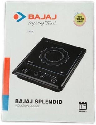 

Bajaj Splendid Induction Cooktop(Black, Push Button)