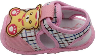 

HuddiBABA Boys & Girls Velcro Flats(Multicolor, Pink colour