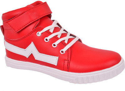 

Manghani Boys & Girls Lace Casual Boots(Red