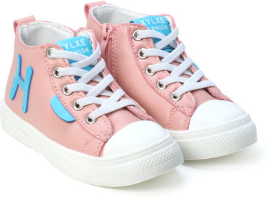 

TrenDuty Boys & Girls Lace Sneakers(Pink