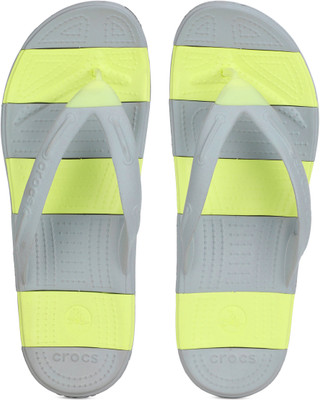 

Crocs Boys & Girls Slip On Slipper Flip Flop(Grey, Light grey/chartreuse